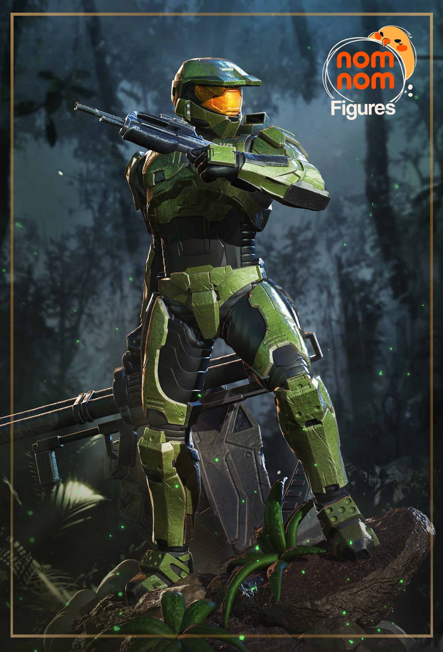 Master Chief | 8-Inch Resin Model Kit | DIY Halo 2 Spartan Warrior