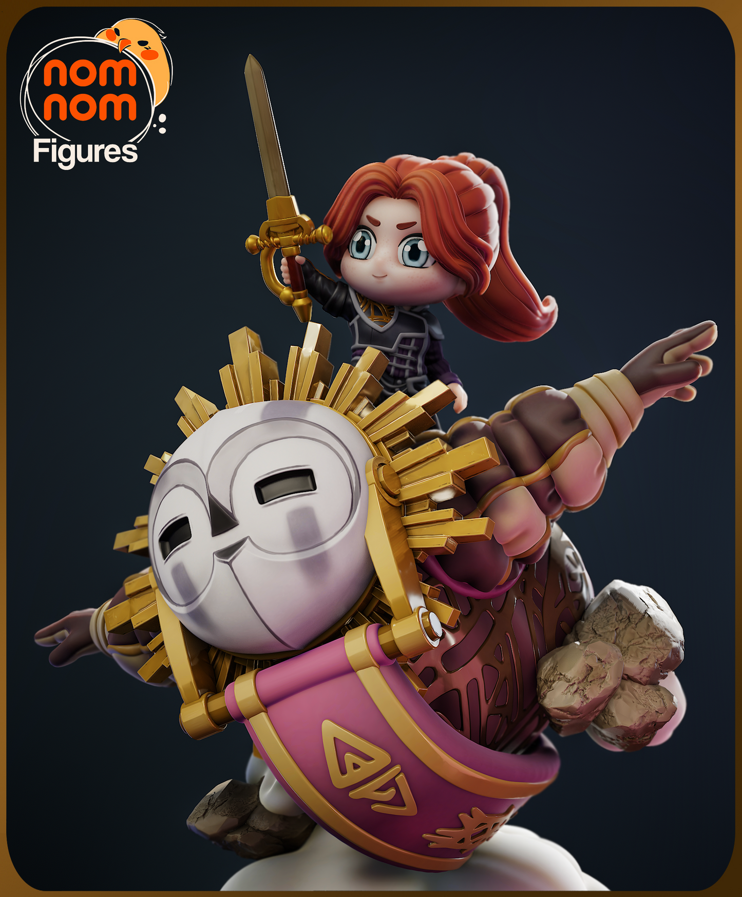 Chibi Esquie | 5-Inch Resin Model Kit | DIY Clair Obscur Expedition 33 Sun Warrior