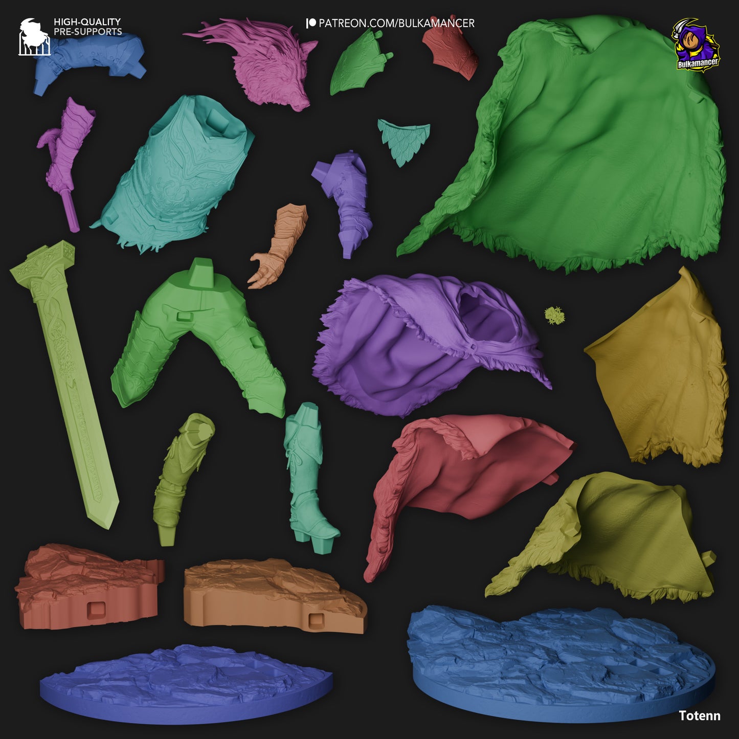 Blaidd the Half-Wolf | 10-Inch Resin Model Kit | Elden Ring Ranni’s Loyal Shadow