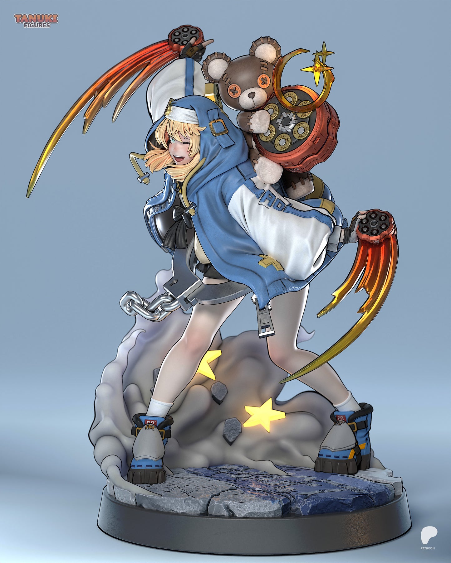 Bridget | Resin Model or Bust Kit | Guilty Gear Trickshot Rogue