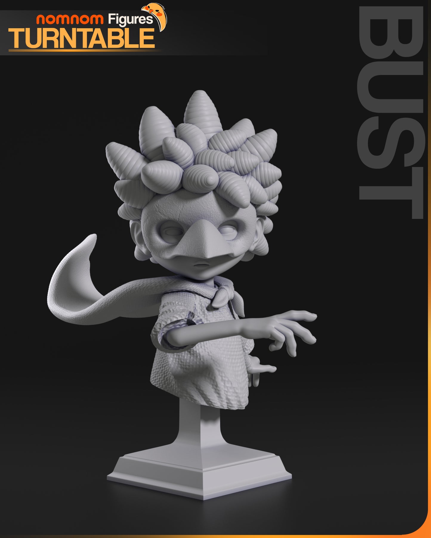 Little Nightmares III | Resin Model or Bust Kit | The Spiral Mine Cart