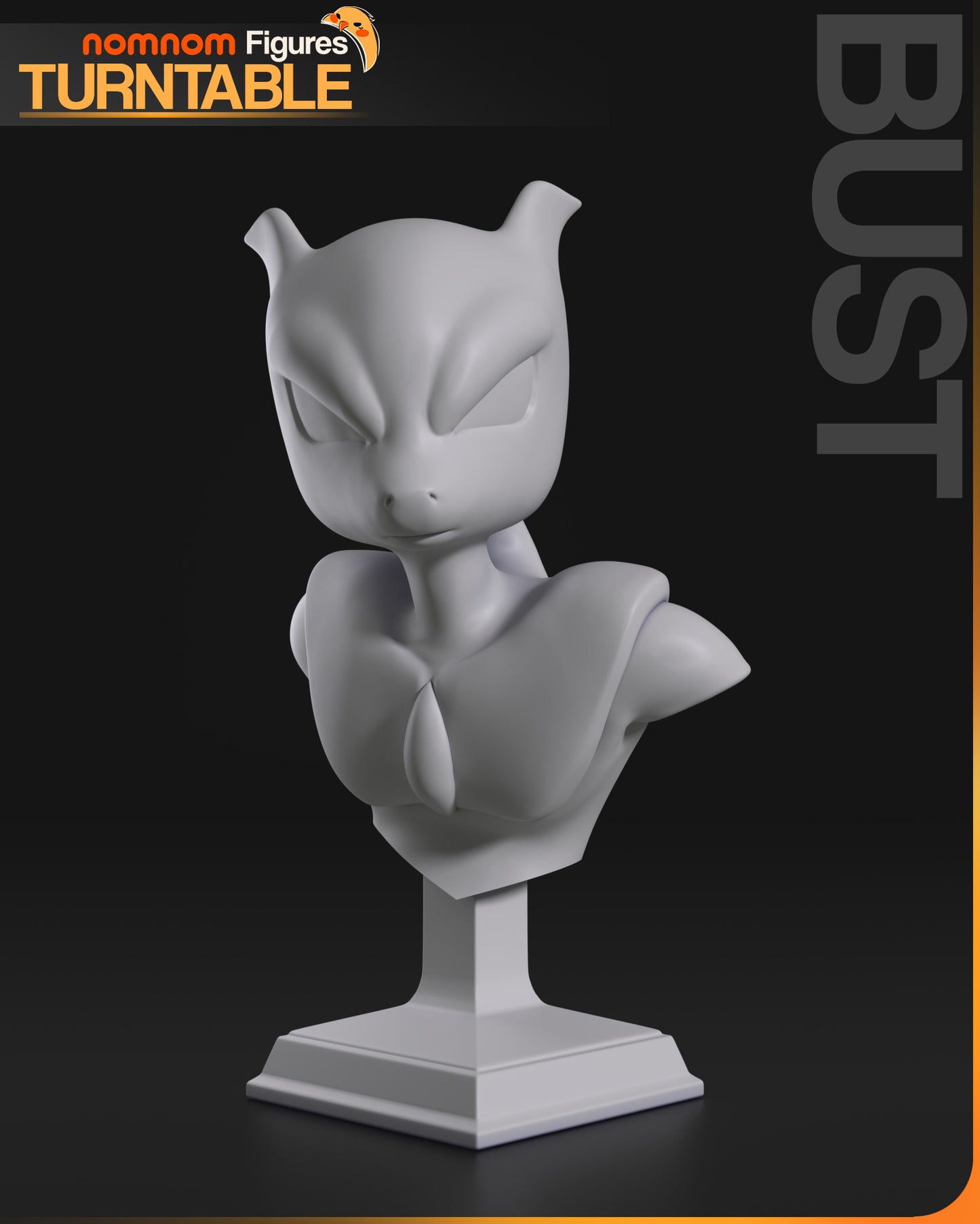 Mewtwo | Resin Model or Bust Kit | Pokémon Psychic Legendary