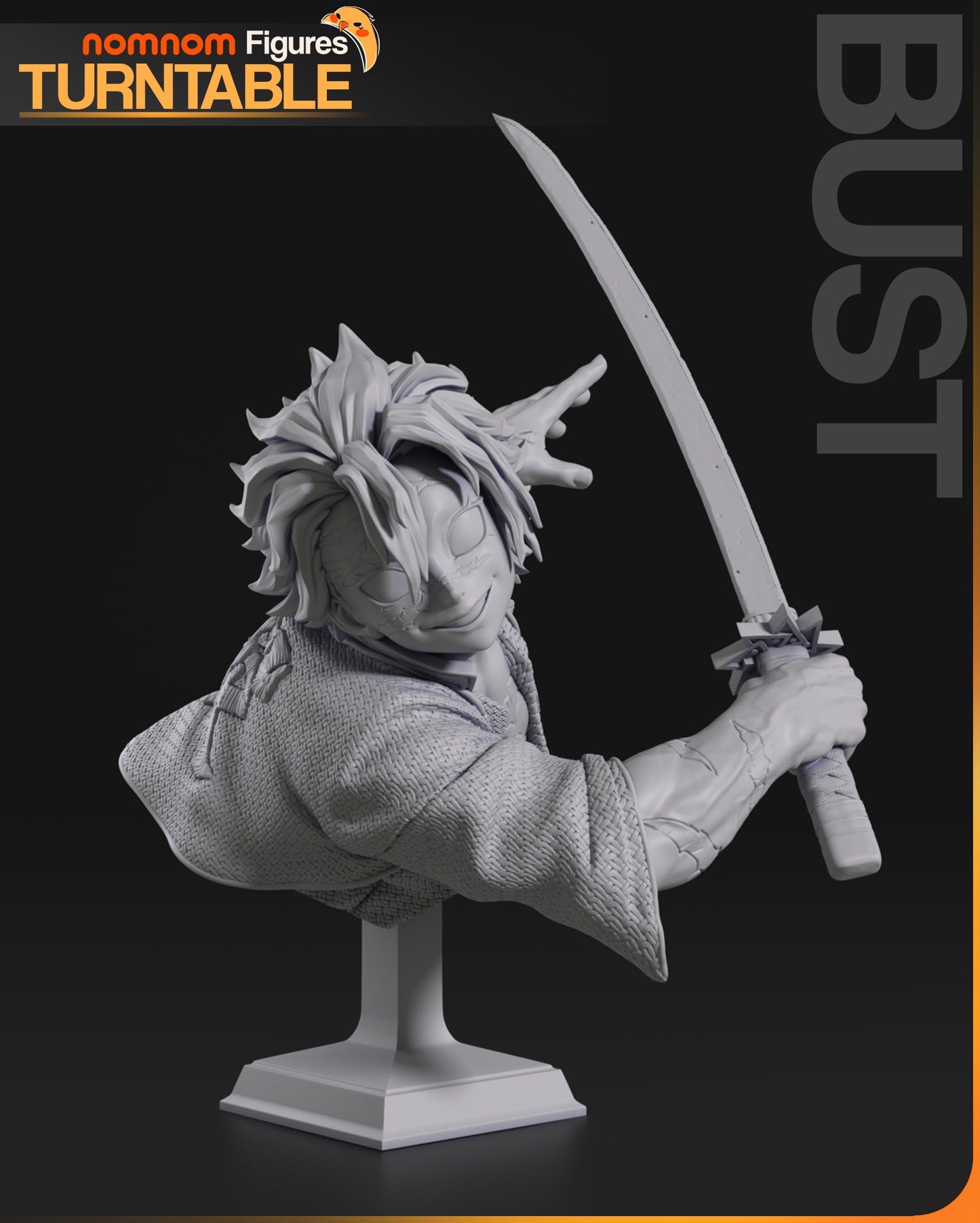 Sanemi Shinazugawa | Resin Model or Bust Kit | Demon Slayer Wind Hashira