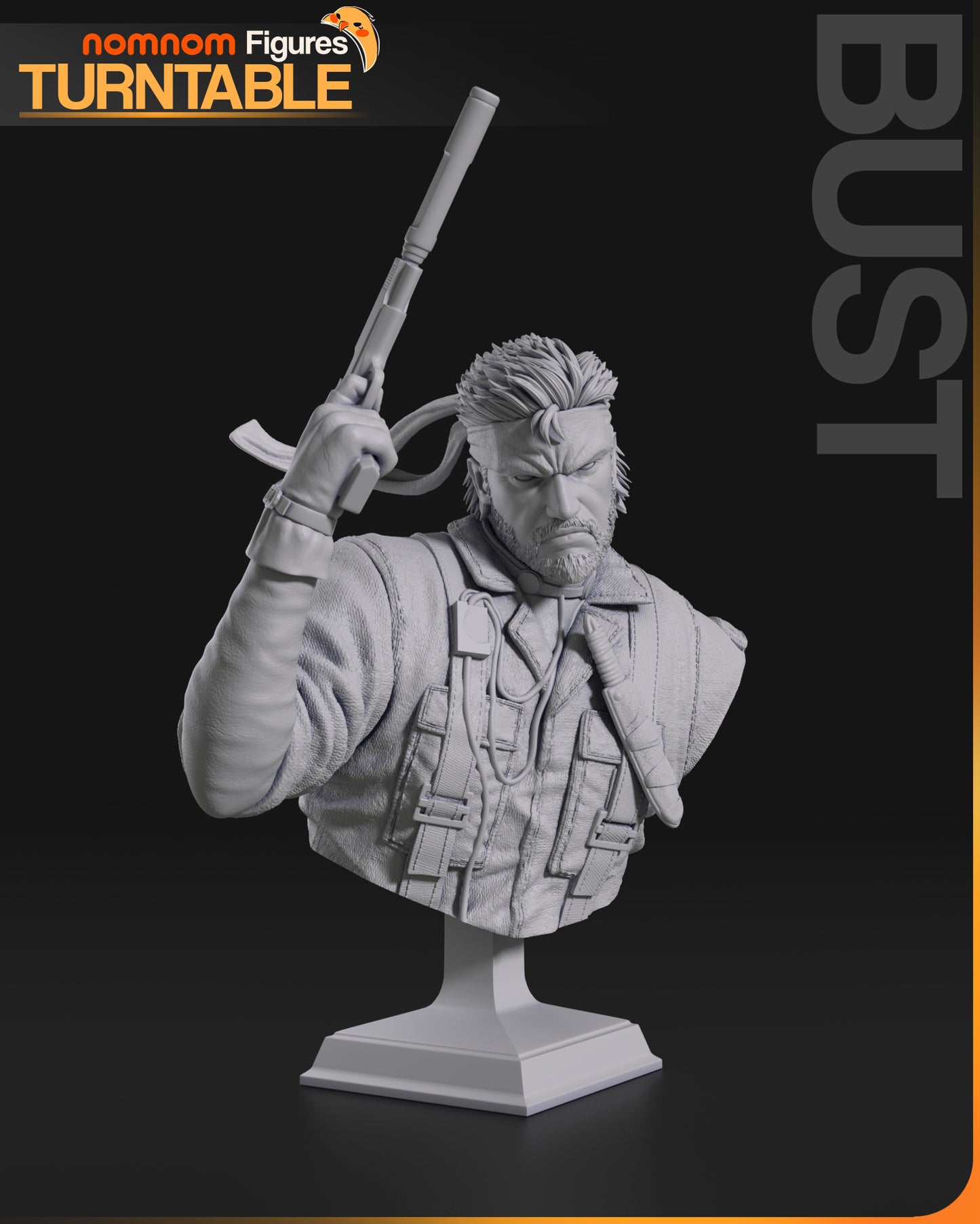 Naked Snake | Resin Model or Bust Kit | Metal Gear Solid 3: Snake Eater