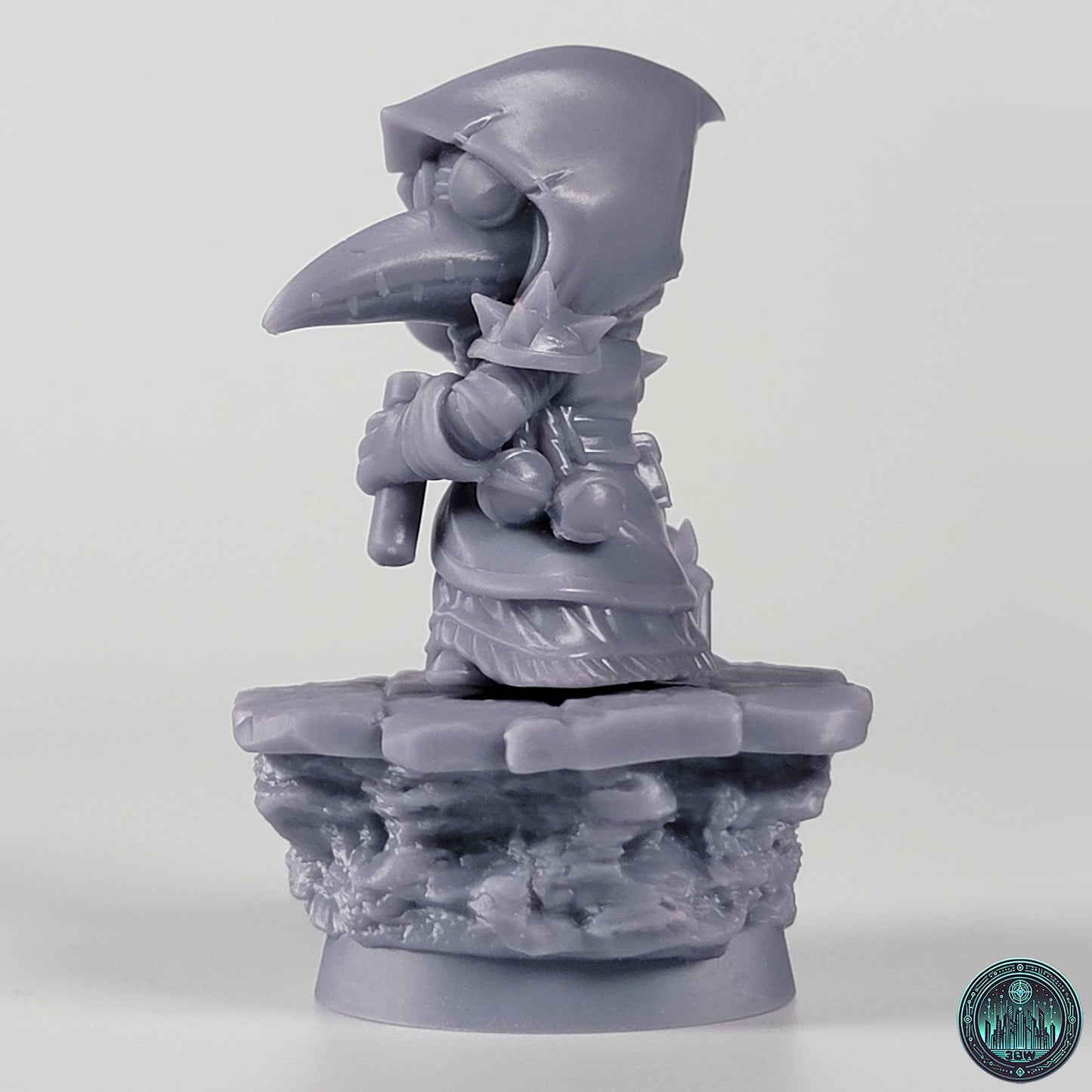 Chibi Plague Doctor | 2.5-Inch Resin Model Kit | DIY Darkest Dungeon Hero