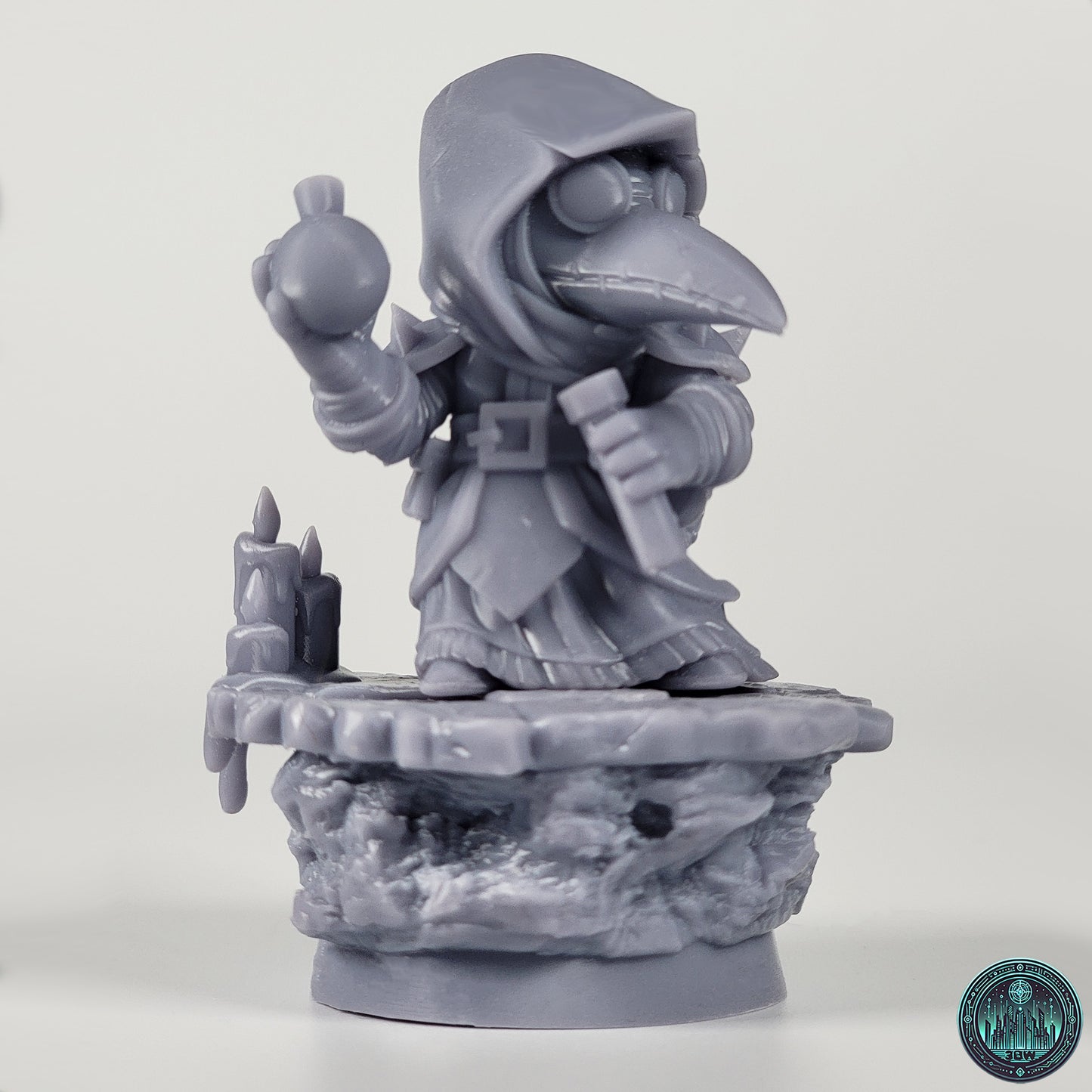 Chibi Plague Doctor | 2.5-Inch Resin Model Kit | DIY Darkest Dungeon Hero