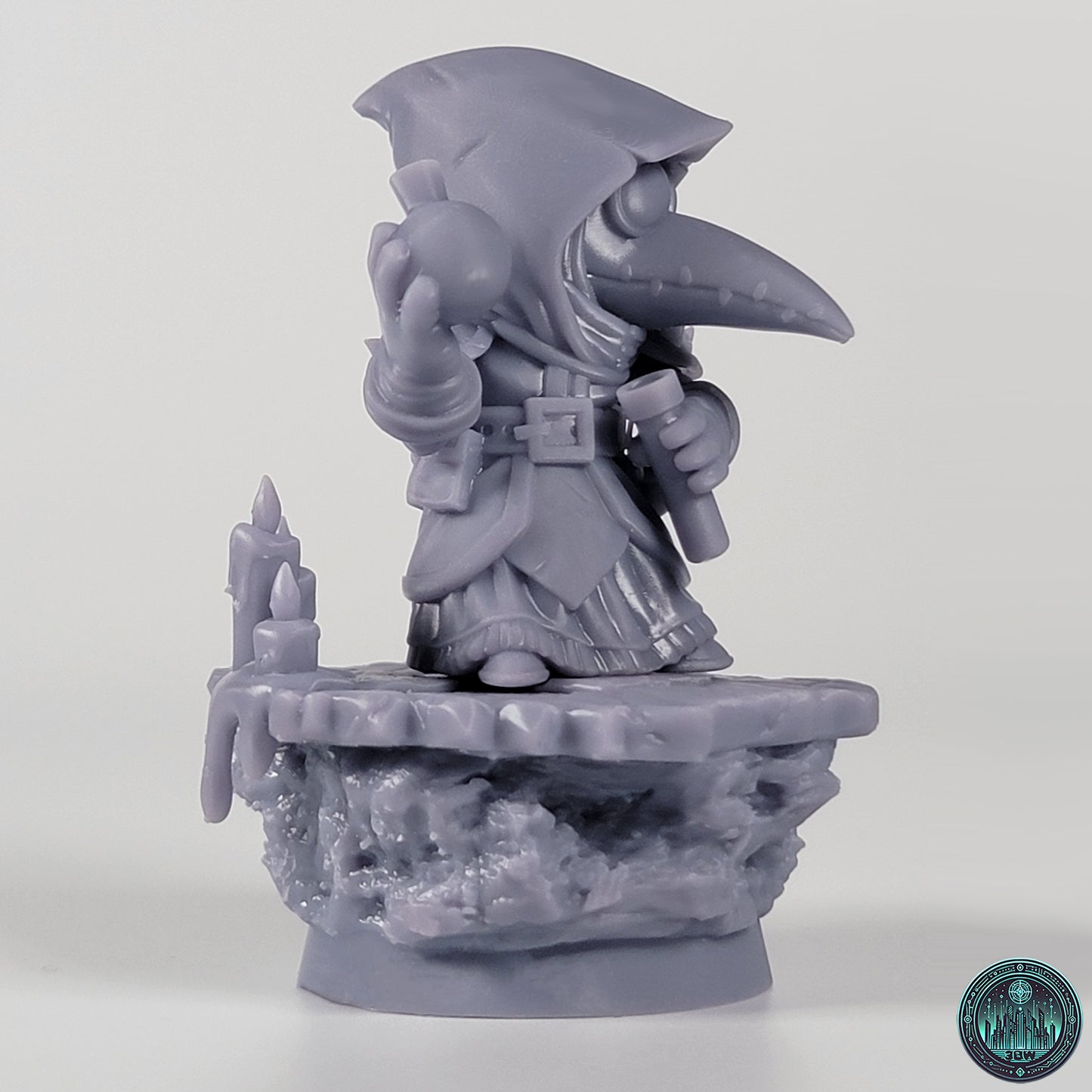 Chibi Plague Doctor | 2.5-Inch Resin Model Kit | DIY Darkest Dungeon Hero
