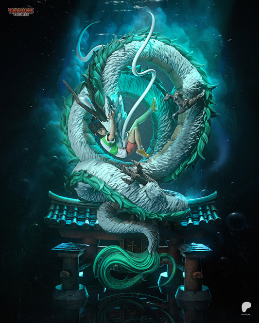 Chihiro & Haku | Resin Model or Bust Kit | Spirited Away Bathhouse Bond