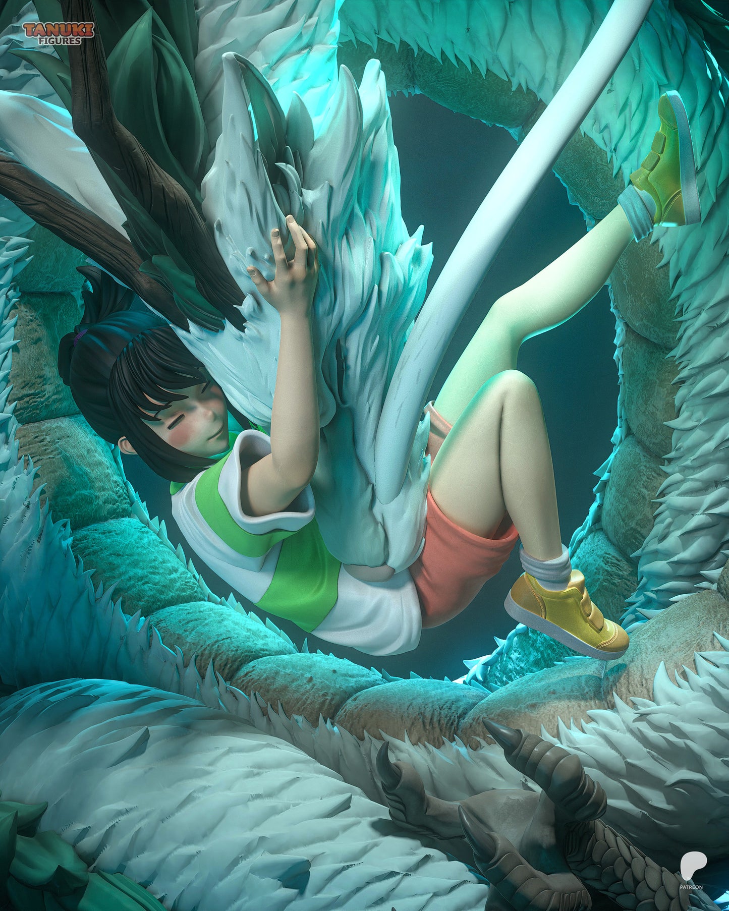 Chihiro & Haku | Resin Model or Bust Kit | Spirited Away Bathhouse Bond