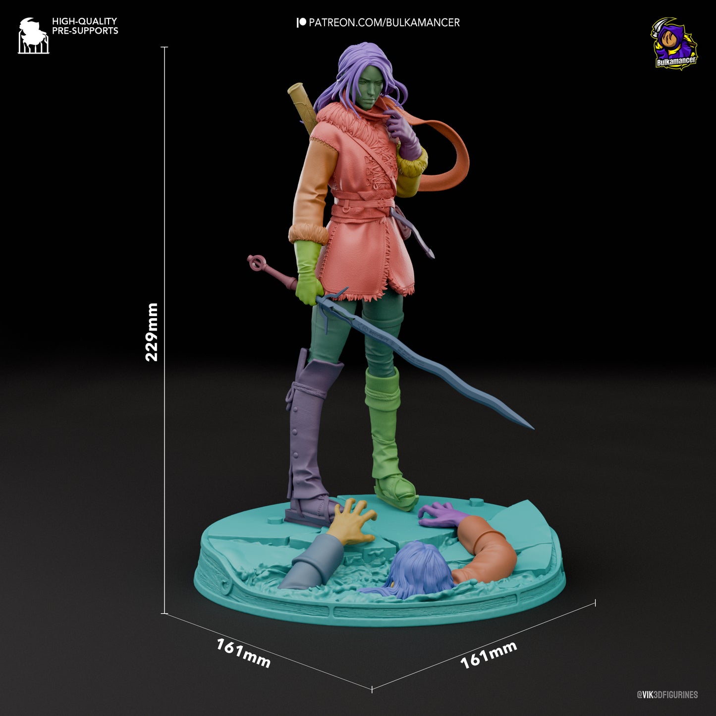 Ciri | 9-Inch Resin Model Kit | The Witcher Child of Surprise and Reluctant Destiny