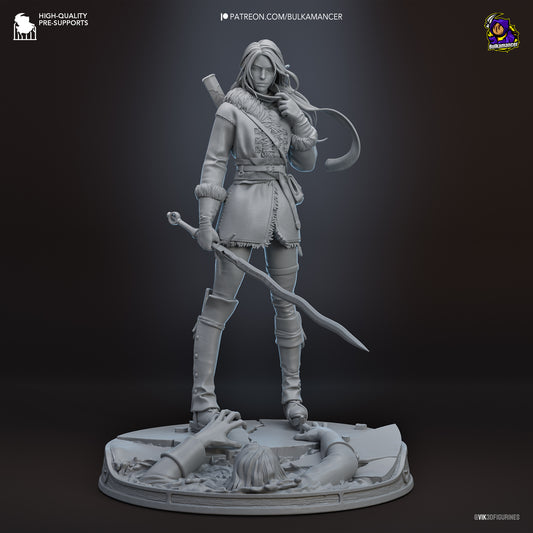 Ciri | 9-Inch Resin Model Kit | The Witcher Child of Surprise and Reluctant Destiny