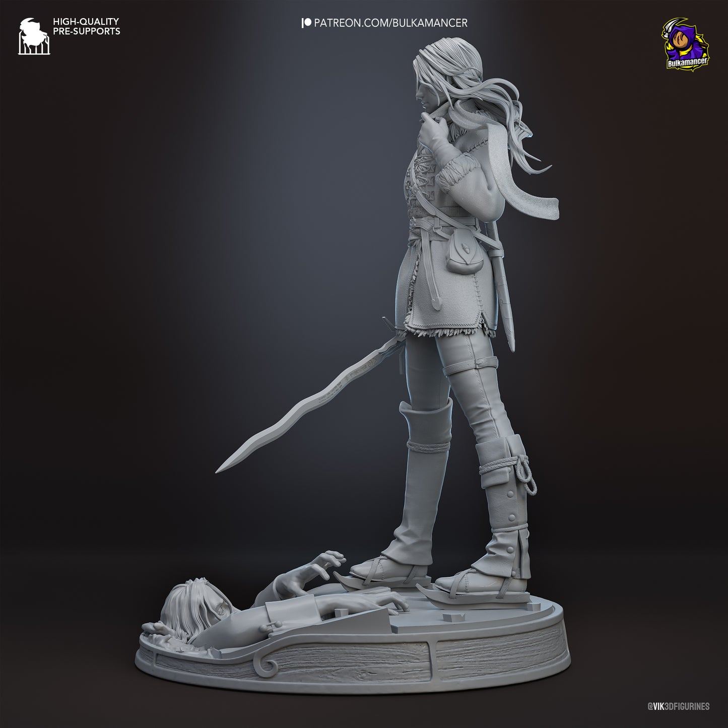 Ciri | 9-Inch Resin Model Kit | The Witcher Child of Surprise and Reluctant Destiny