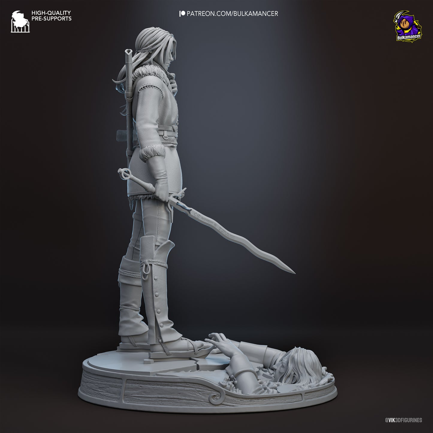 Ciri | 9-Inch Resin Model Kit | The Witcher Child of Surprise and Reluctant Destiny
