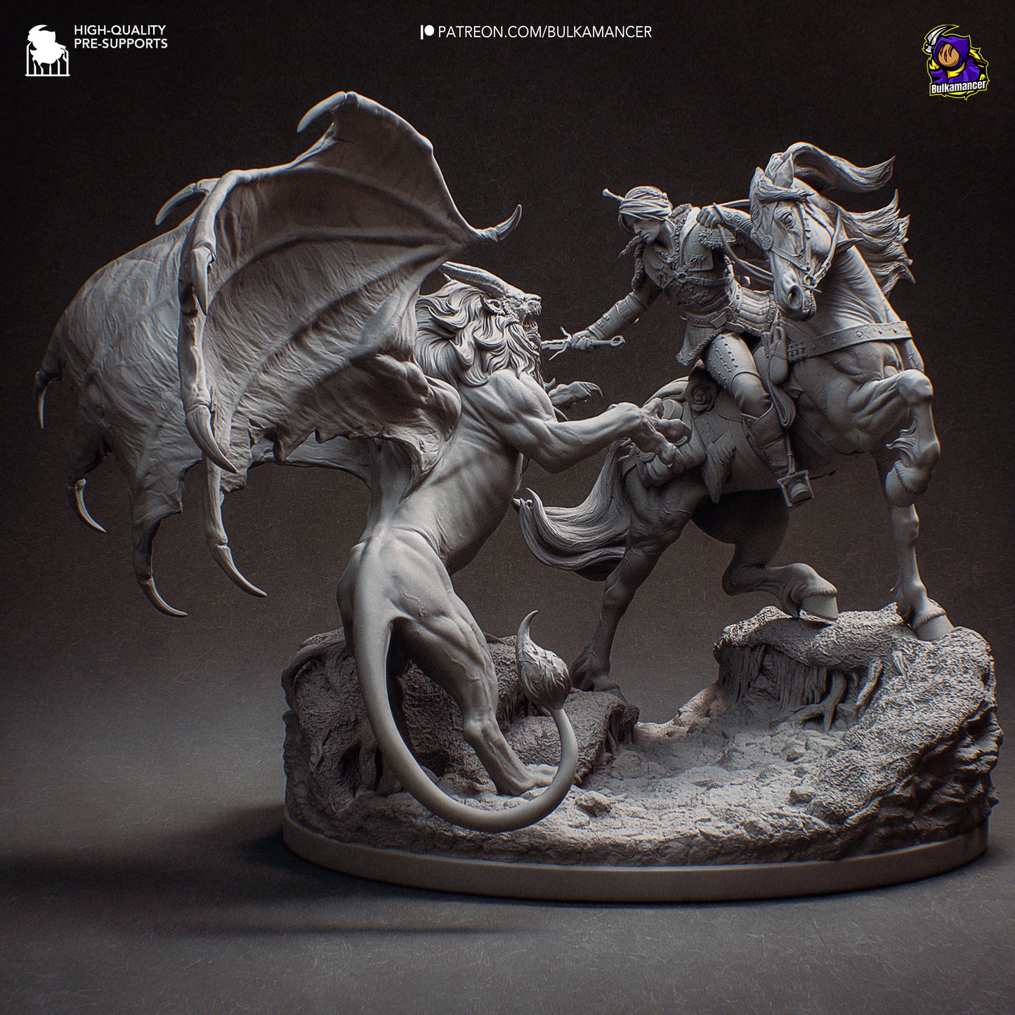 Ciri vs Manticore | 16-Inch Resin Model Kit | The Witcher 4