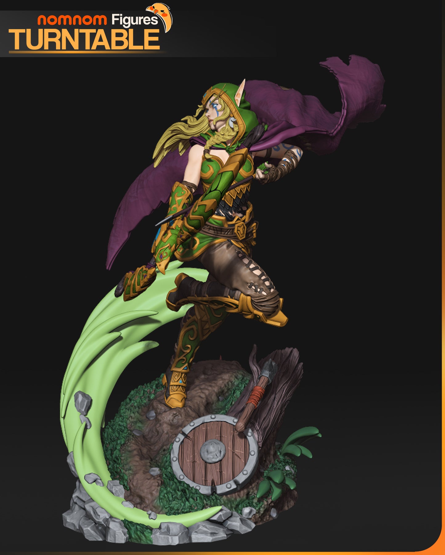 Alleria Windrunner | Resin Model or Bust Kit | Warcraft III Reign of Chaos Ranger General