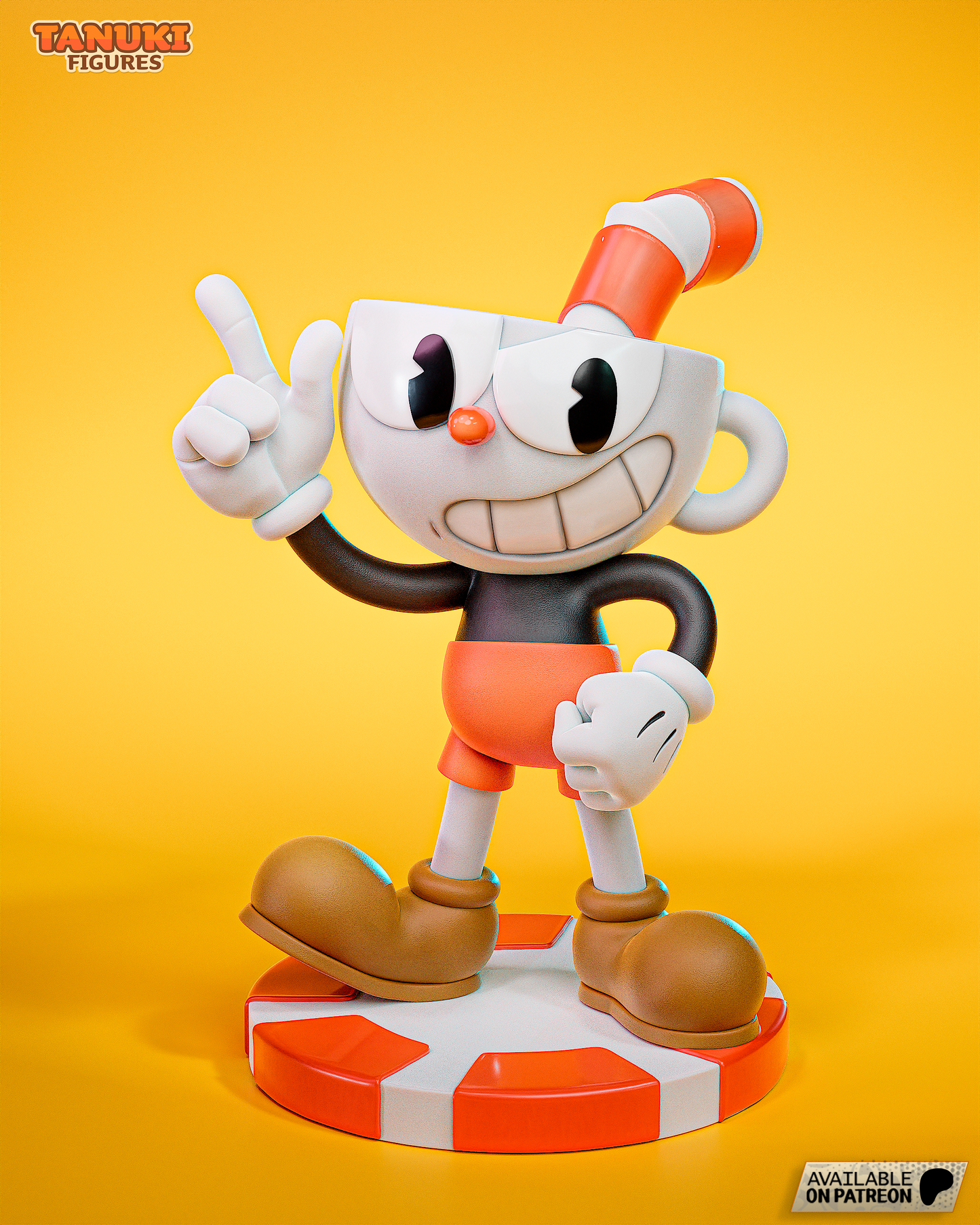 Cuphead & Mugman | 4-Inch Resin Model Kit | Run and Gun Duo