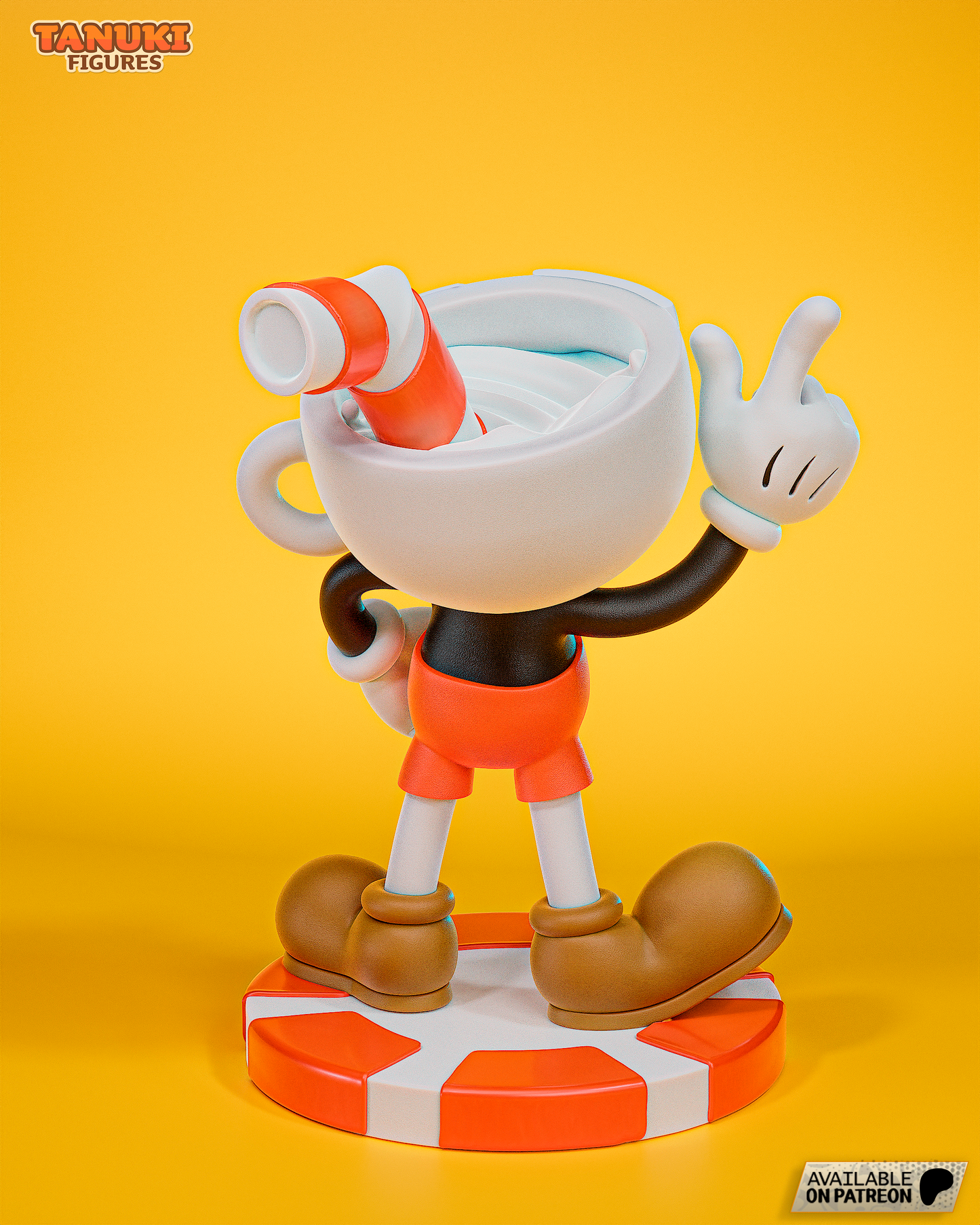 Cuphead & Mugman | 4-Inch Resin Model Kit | Run and Gun Duo