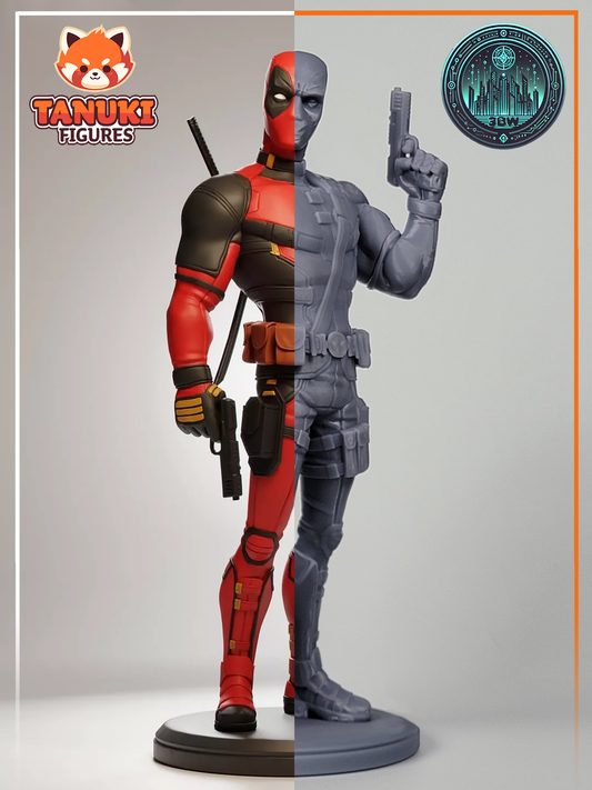 Deadpool | 6-Inch Resin Model Kit | Toon-Style Chaotic Merc