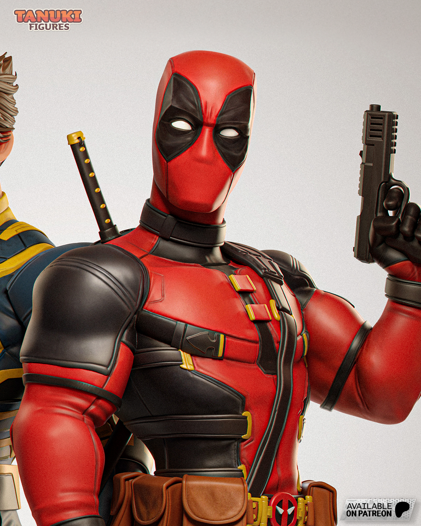 Deadpool | 6-Inch Resin Model Kit | Toon-Style Chaotic Merc