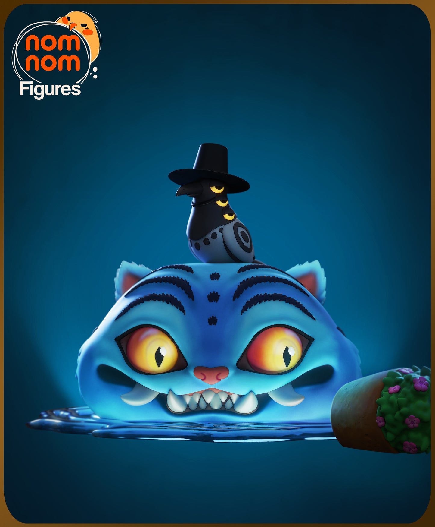 Chibi Derpy Tiger | 4.5-Inch Resin Model Kit | K Pop Demon Hunters Minhwa Tiger