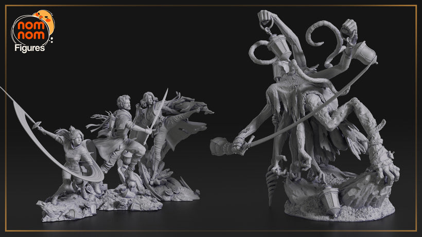 Lampmaster | Resin Model Kit | Clair Obscur: Expedition 33 Boss of Stone Wave Cliffs