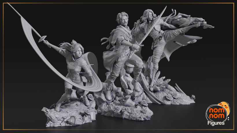 Maelle | Resin Model or Bust Kit | Clair Obscur: Expedition 33 Spellweaver