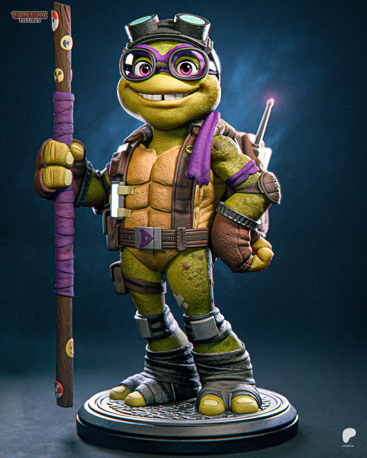 Donatello | 6.5-Inch Resin Model Kit | Toon-Style TMNT Turtle Genius