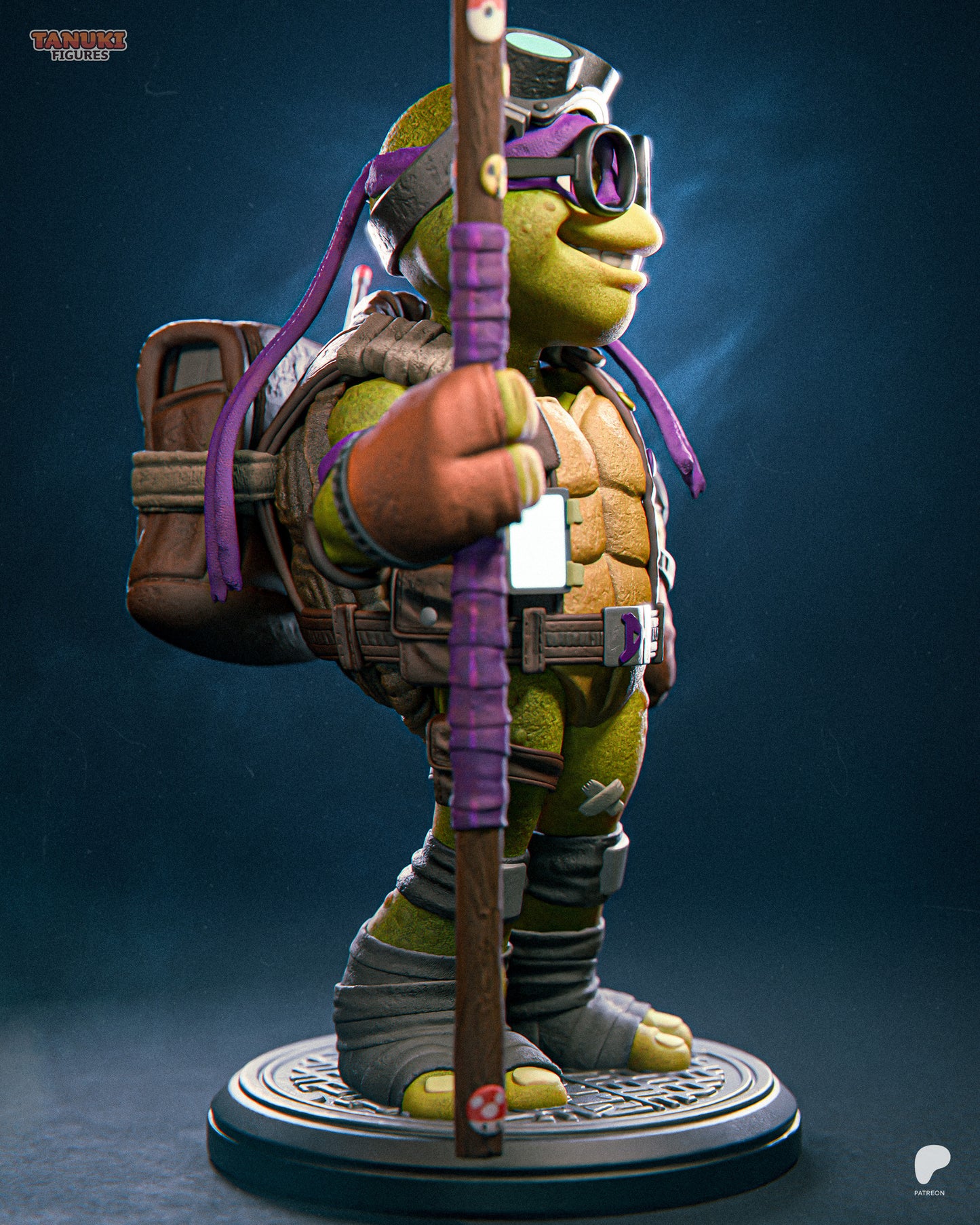 Donatello | 6.5-Inch Resin Model Kit | Toon-Style TMNT Turtle Genius