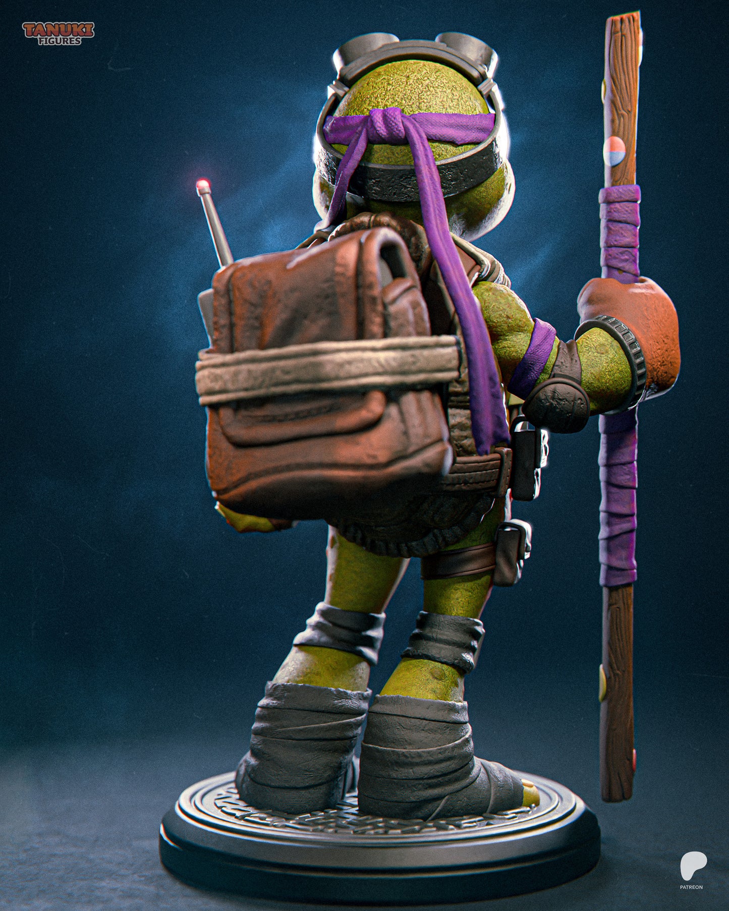 Donatello | 6.5-Inch Resin Model Kit | Toon-Style TMNT Turtle Genius