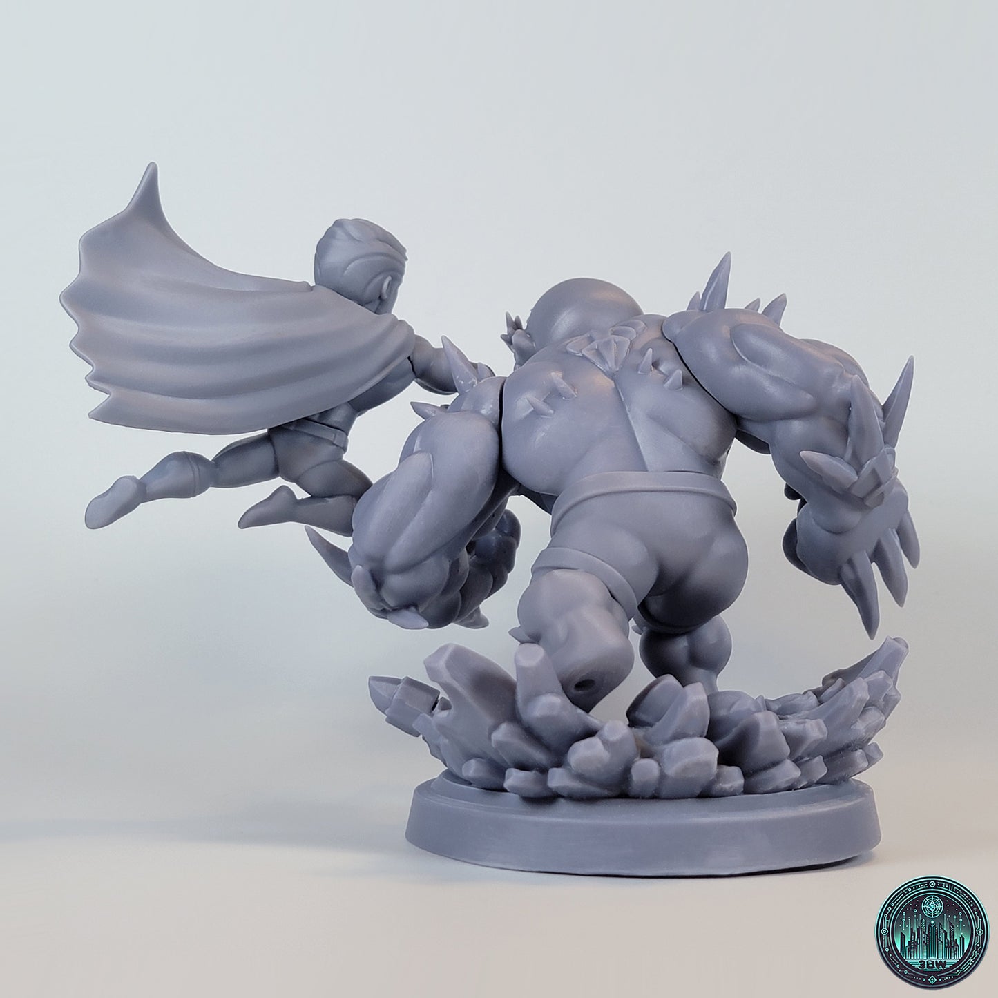 Superman vs Doomsday | Resin Model Kit | Chibi Final Battle Diorama