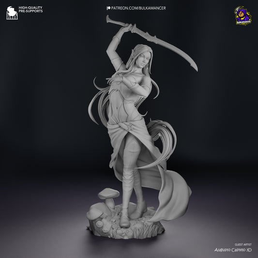 Eilistraee | 8-Inch Resin Model Kit | DIY Forgotten Realms Drow Goddess of Dance