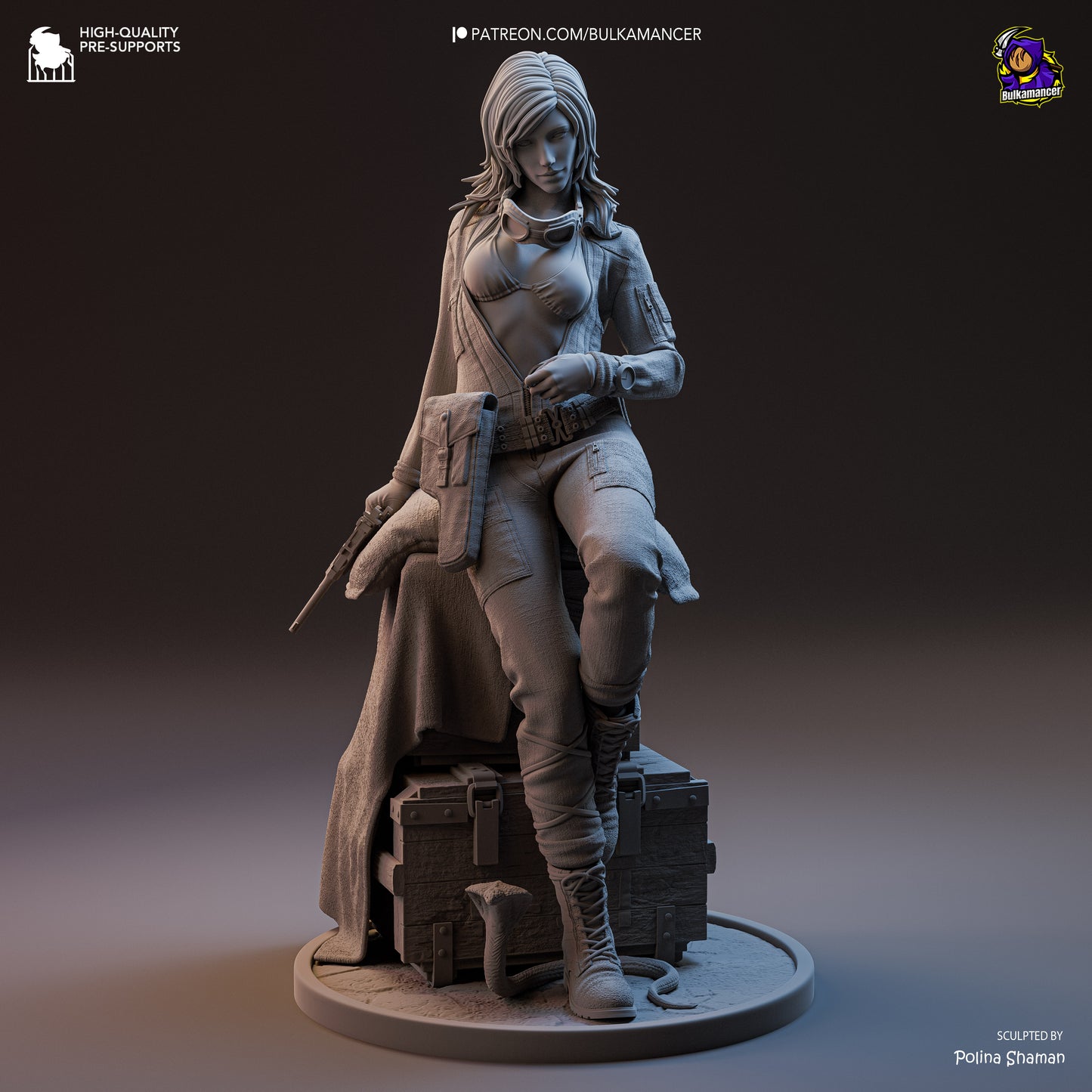 EVA | 9-Inch Resin Model Kit | Metal Gear Solid Delta Virtuous Mission Spy