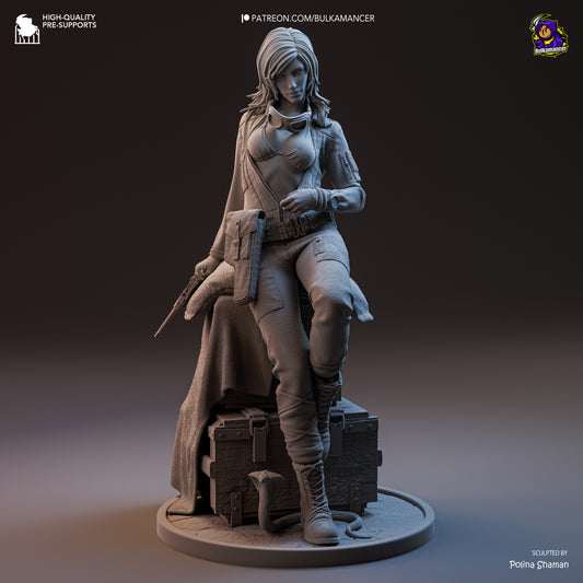 EVA | 9-Inch Resin Model Kit | Metal Gear Solid Delta Virtuous Mission Spy