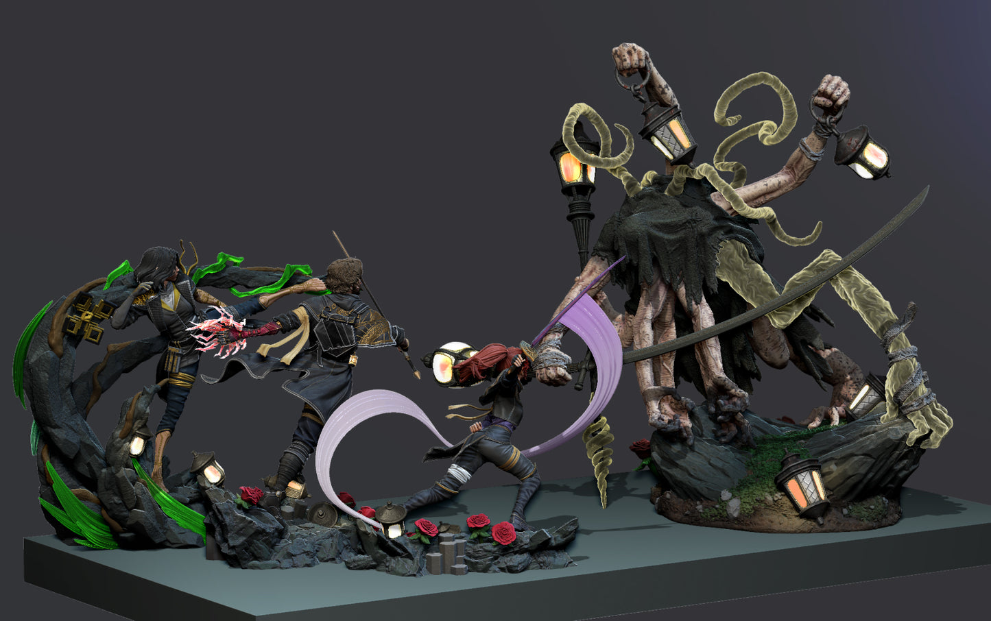 Lampmaster | Resin Model Kit | Clair Obscur: Expedition 33 Boss of Stone Wave Cliffs