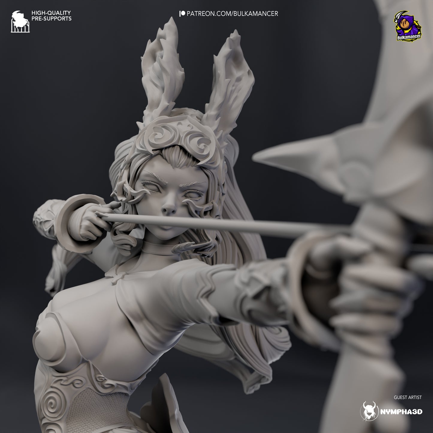 Fran | 11-Inch Resin Model Kit | DIY Final Fantasy XII Viera Warrior