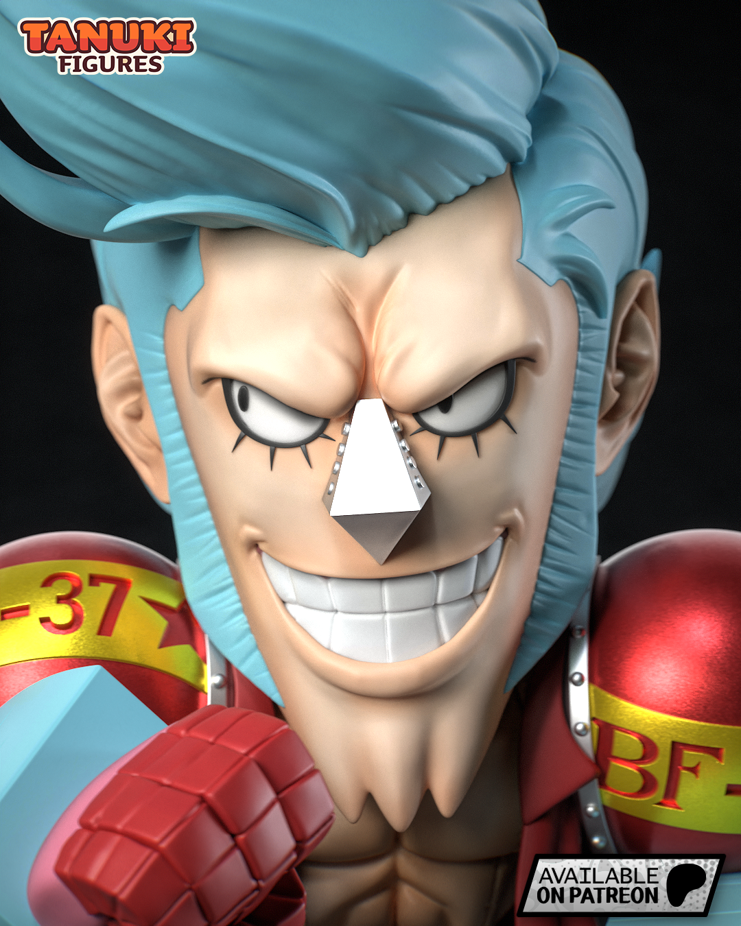 Franky | 4.5-Inch Resin Model Kit | One Piece Chibi Cyborg Engineer