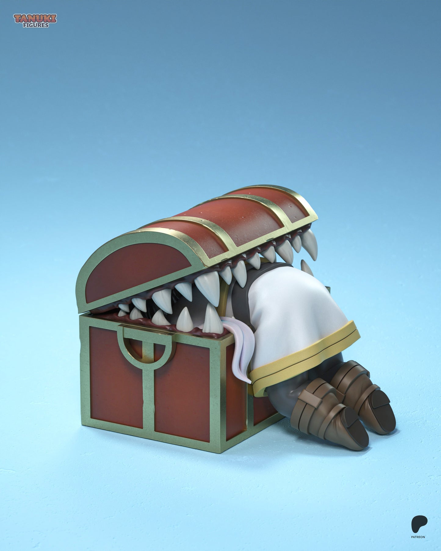 Chibi Frieren and Mimic | 4.5-Inch Resin Model Kit | Frieren: Beyond Journey’s End Mage