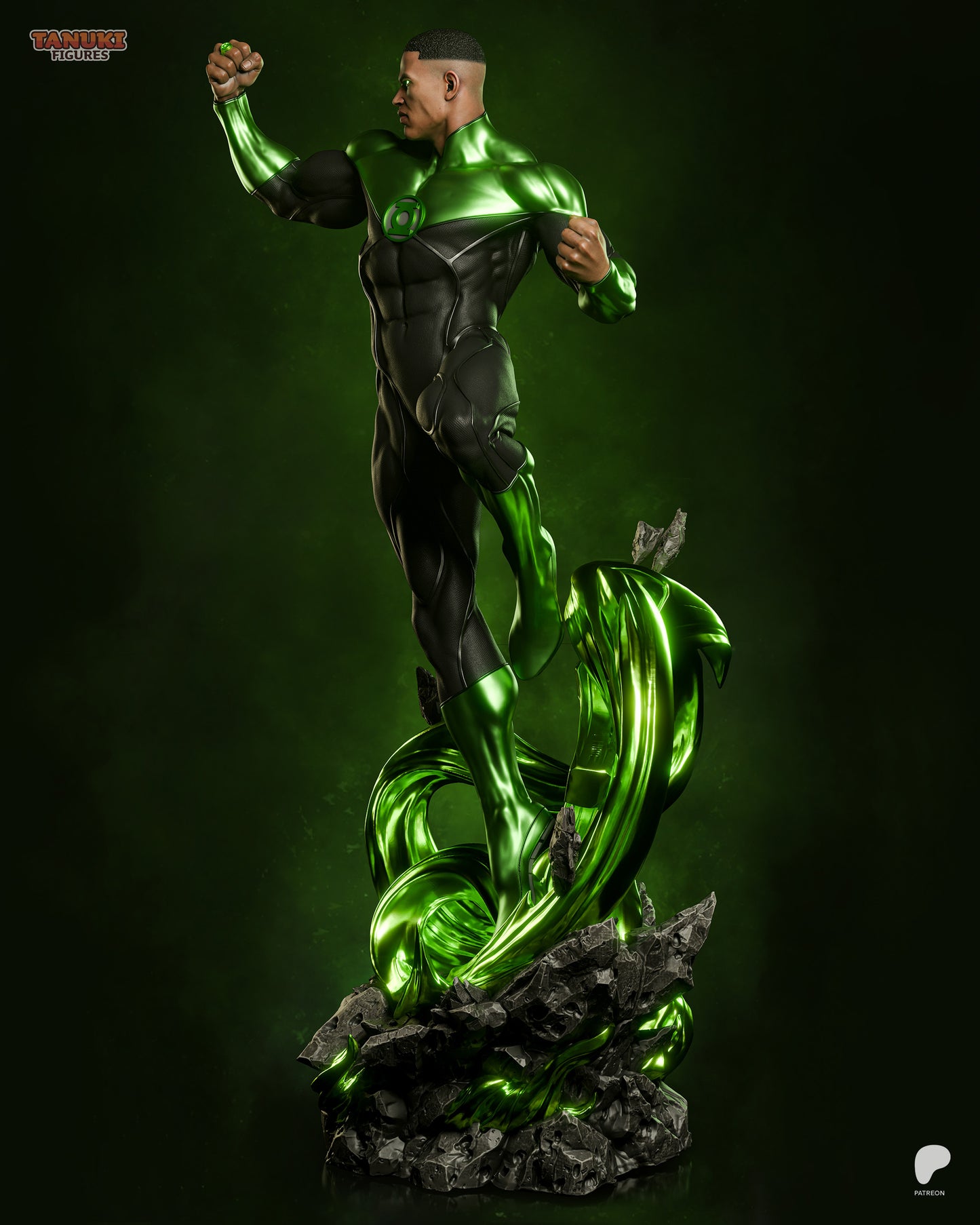 Green Lantern | Resin Model or Bust Kit | DC Hard-Light Warrior