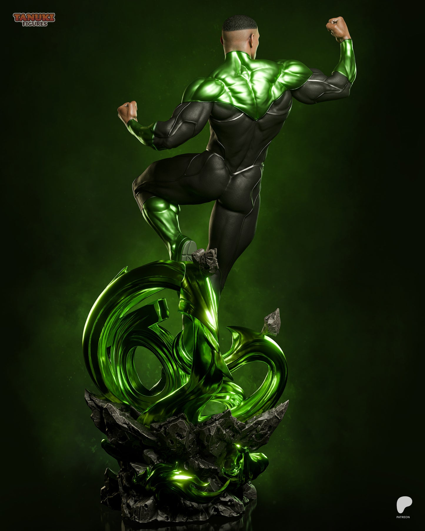 Green Lantern | Resin Model or Bust Kit | DC Hard-Light Warrior