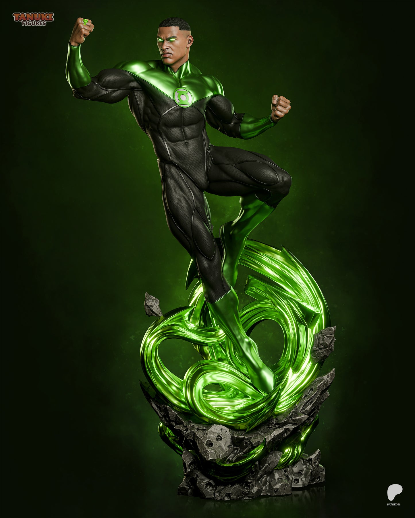 Green Lantern | Resin Model or Bust Kit | DC Hard-Light Warrior