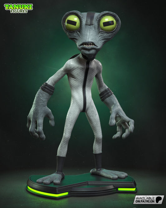 Grey Matter | 6.5-Inch Resin Model Kit | Ben 10 Galvan Genius and Omnitrix MVP