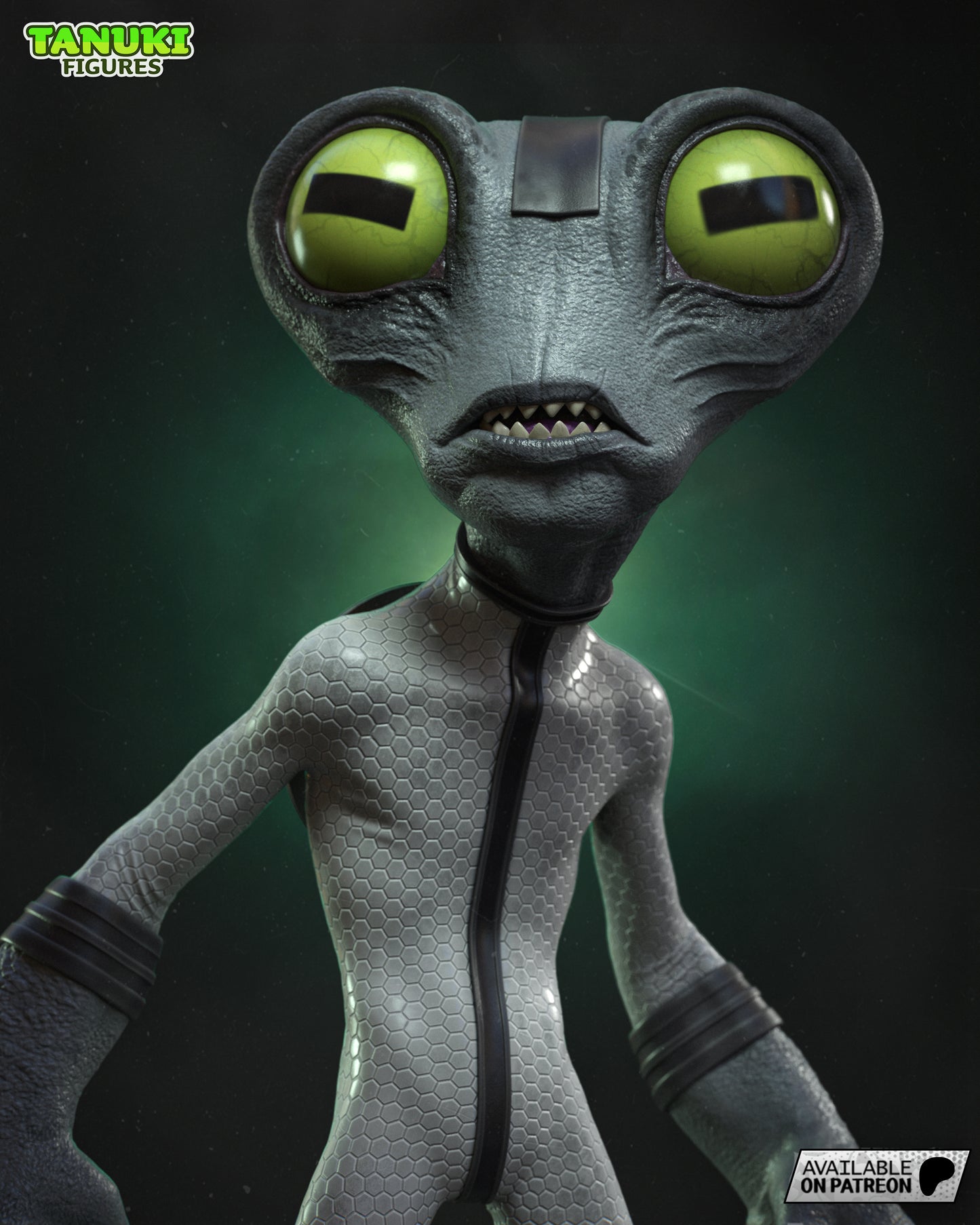 Grey Matter | 6.5-Inch Resin Model Kit | Ben 10 Galvan Genius and Omnitrix MVP