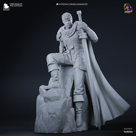 Guts | 10.5-Inch Resin Model Kit | DIY Berserk Band of the Falcon Warrior
