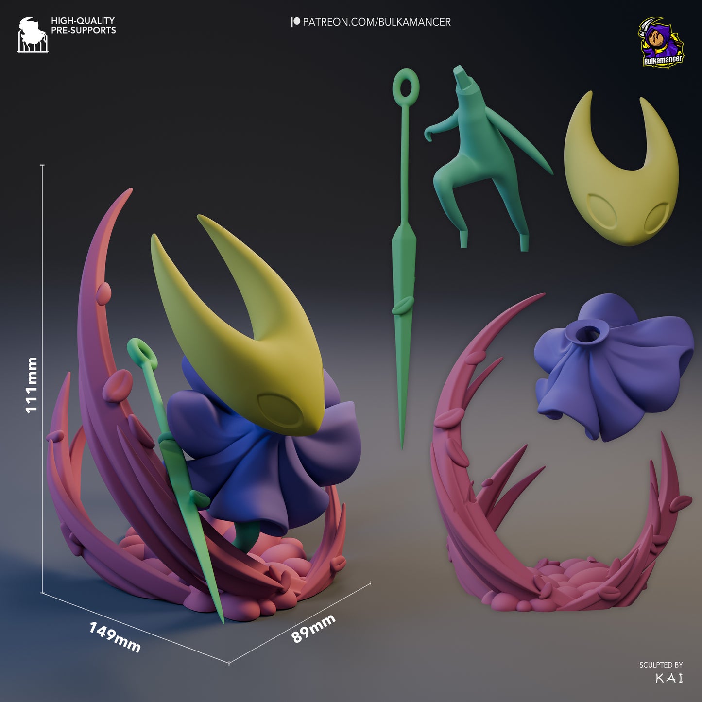 Chibi Hornet | 4.5-Inch Resin Model Kit | Hollow Knight: Silksong