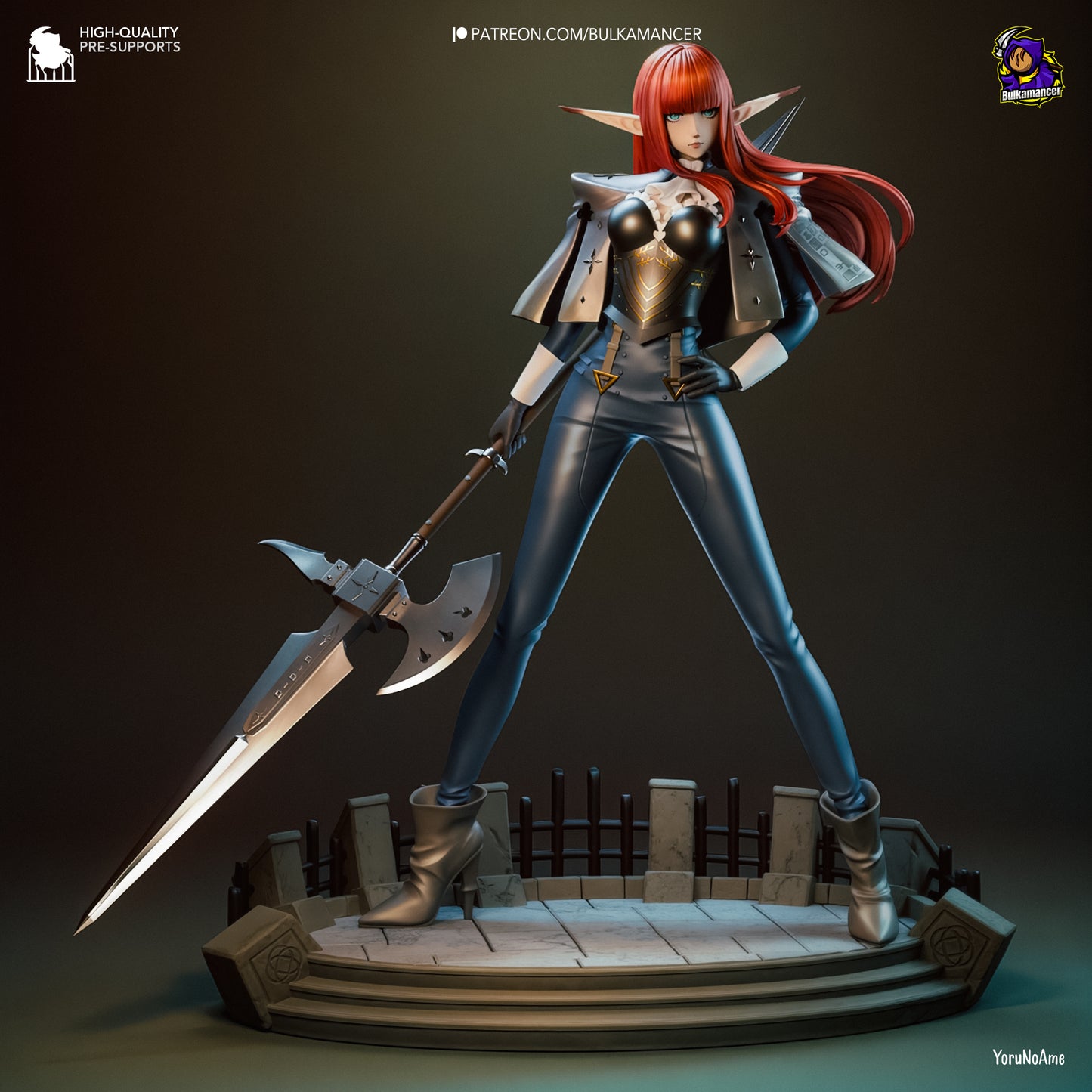 Hulkenberg | 9-Inch Resin Model Kit | Metaphor: ReFantazio Crimson Halberd Sentinel of Euchronia