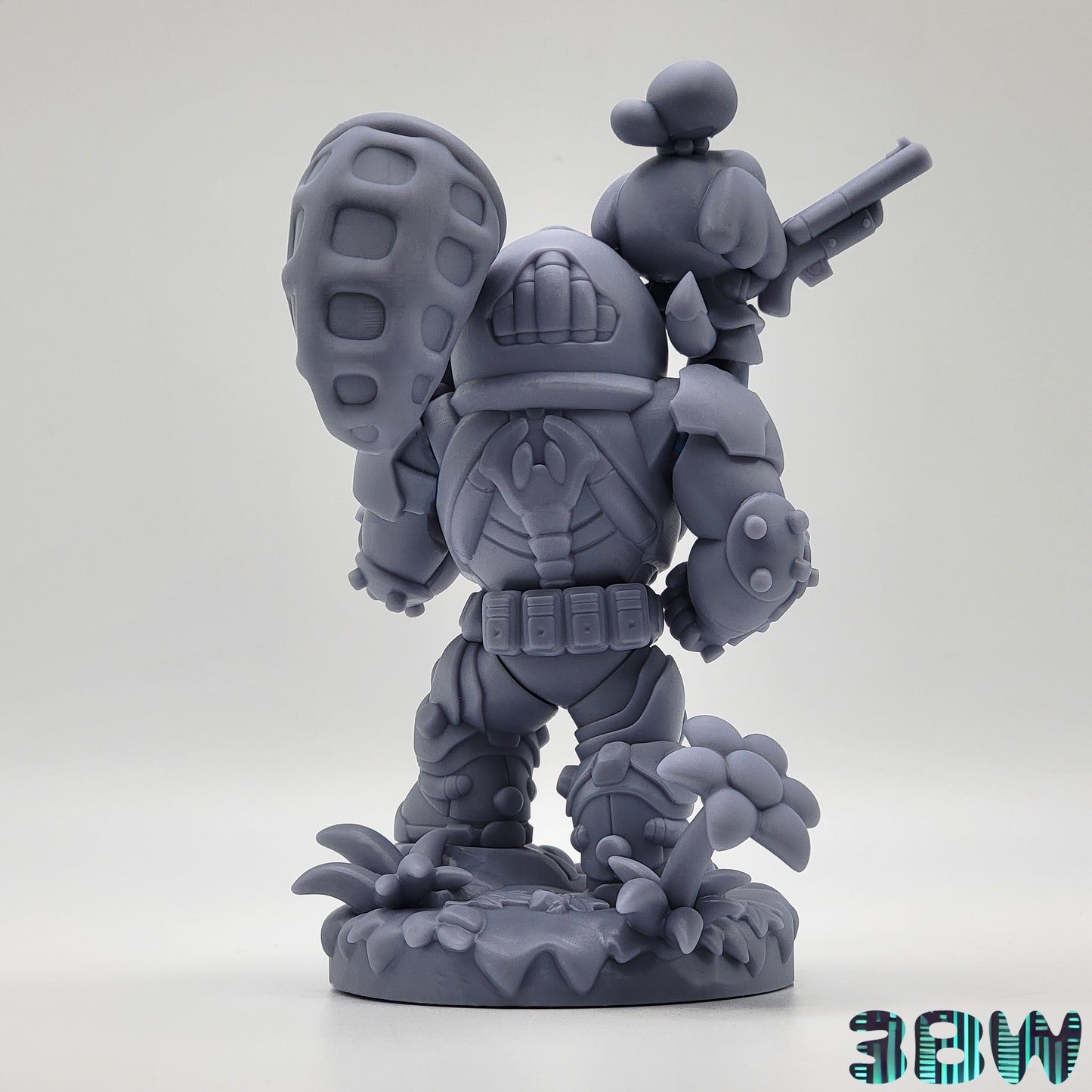 Chibi Isabelle & Doom Slayer Mashup | 5.5" Resin Model Kit | DIY Animal Crossing x DOOM Crossover