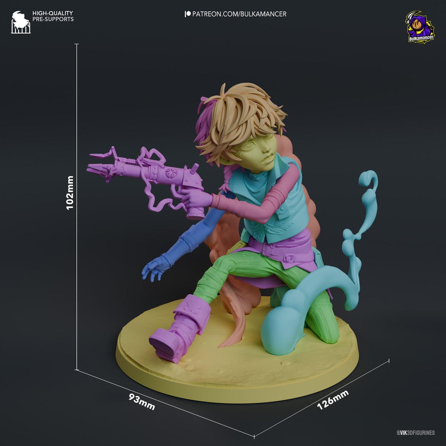 Isha | 4-Inch Resin Model Kit | Arcane Undercity Healer of Zaun