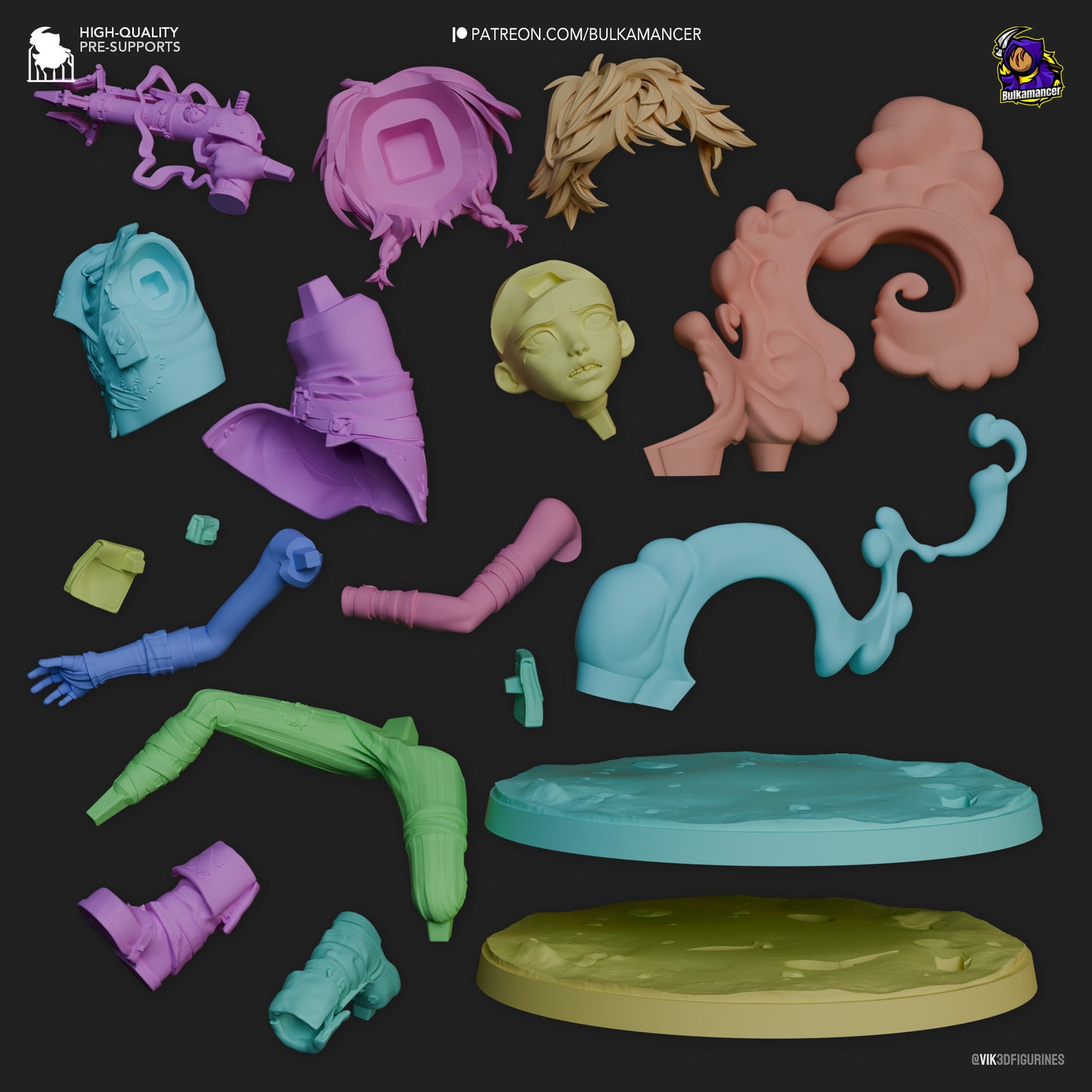Isha | 4-Inch Resin Model Kit | Arcane Undercity Healer of Zaun
