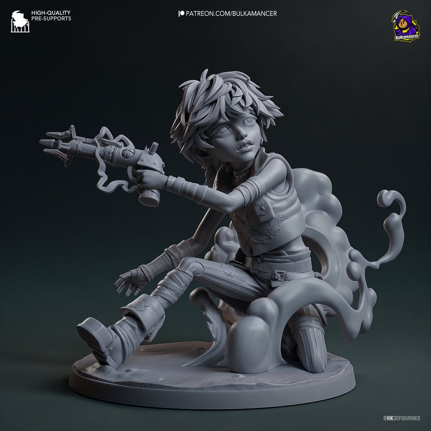 Isha | 4-Inch Resin Model Kit | Arcane Undercity Healer of Zaun