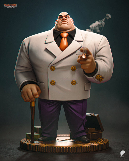 Kingpin | 7.5-Inch Resin Model Kit | Toon-Style Daredevil Crime Boss